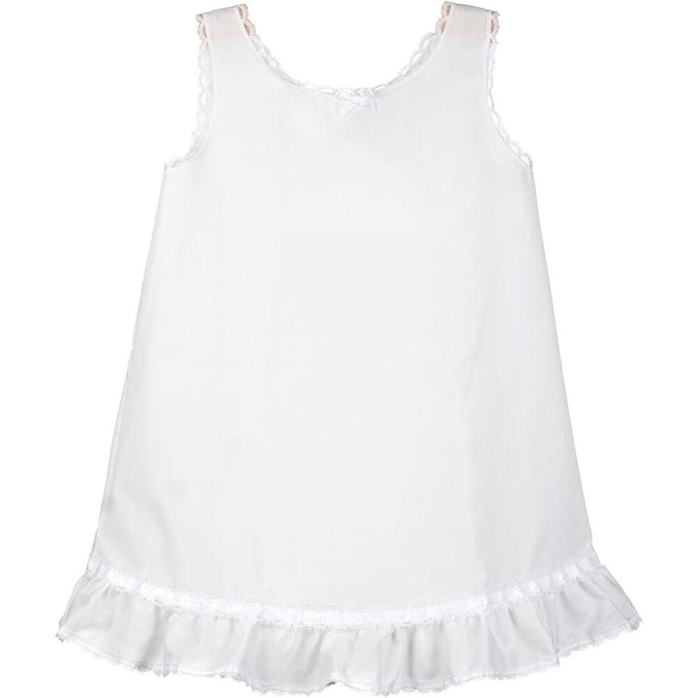 I.C. Collections‎ Little Girls White Embellished A-Line Slip Size 2T